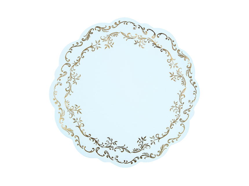 Sets de table bleus 35cm 6pcs