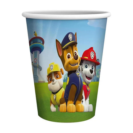 Gobelets Paw Patrol colorés 250 ml, lot de 8