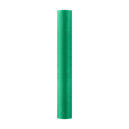 Chemin de table vert en satin 9m