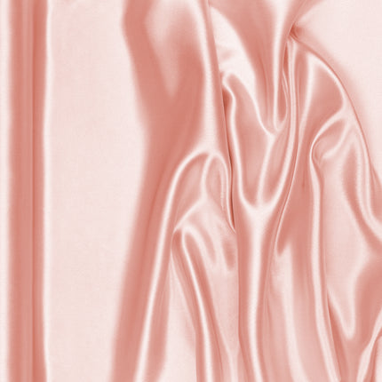 Chemin de table rose clair en satin 9m