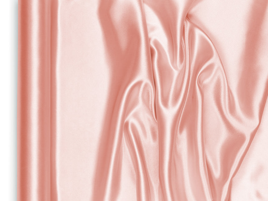 Chemin de table rose clair en satin 9m