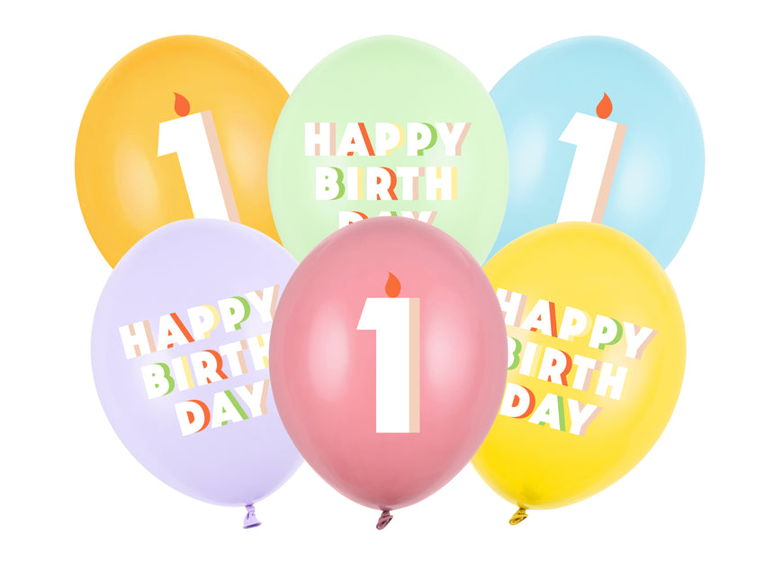 Ballons 1 an 30cm 50pcs