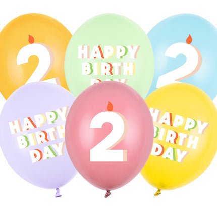 Ballons de 2 ans 30cm 50pcs