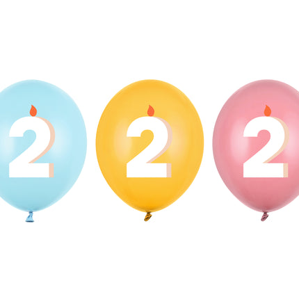 Ballons de 2 ans 30cm 50pcs