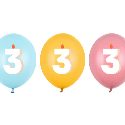 Ballons 3 ans 30cm 50pcs