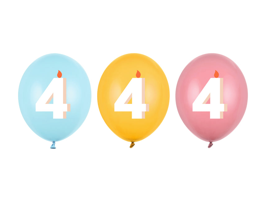 Ballons 4 ans 30cm 50pcs