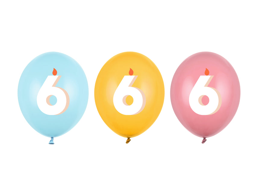 Ballons 6 ans 30cm 50pcs