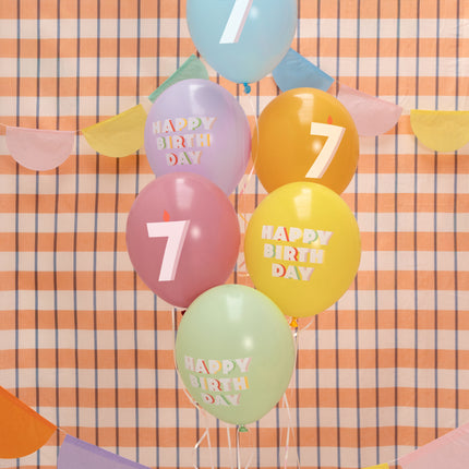 7 ans Ballons 30cm 6pcs