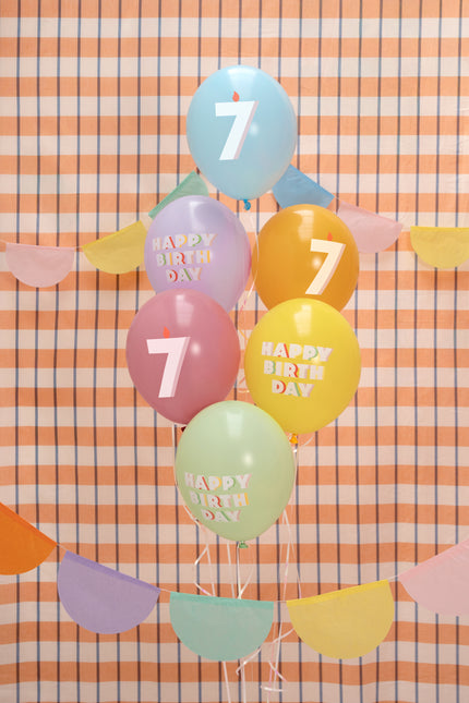 7 ans Ballons 30cm 50pcs
