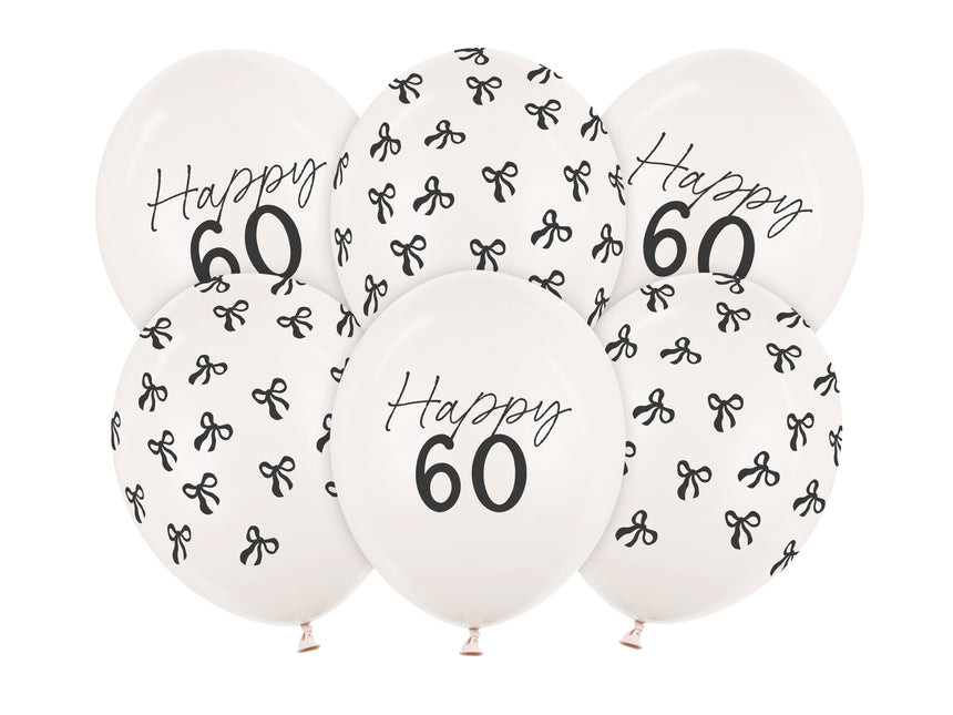 60 Years Balloons 30cm 50pcs