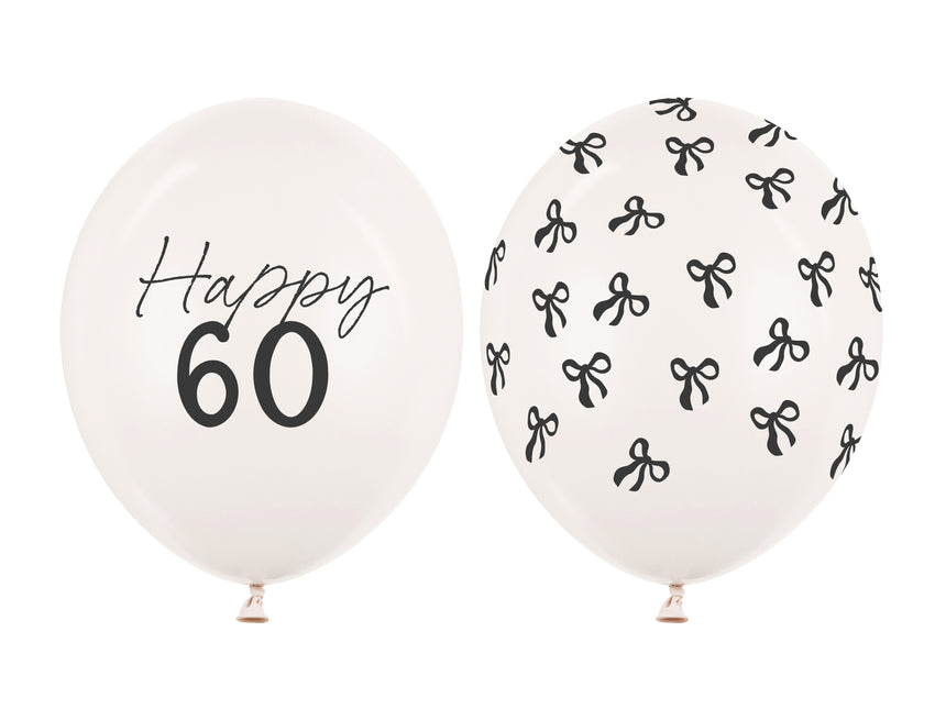 60 Years Balloons 30cm 50pcs