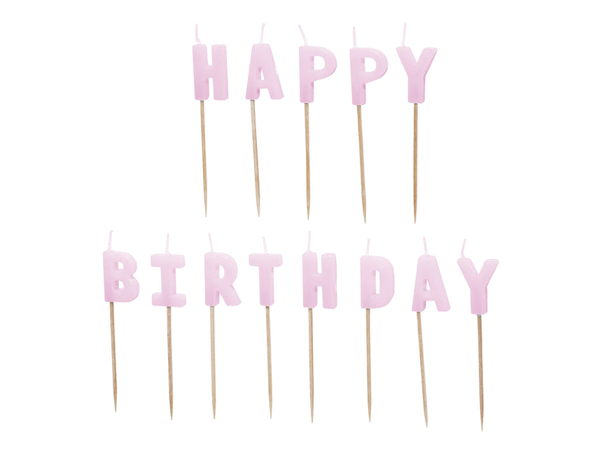 Bougie de joyeux anniversaire 13 pièces