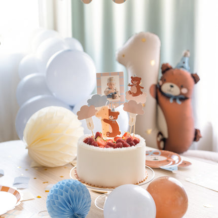 Bougie en forme d'ours 7cm