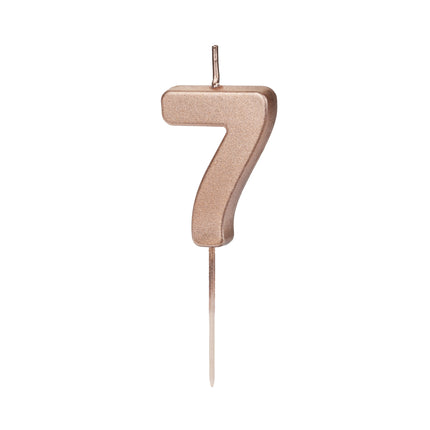 Bougie de 7 ans Rose Gold 9cm