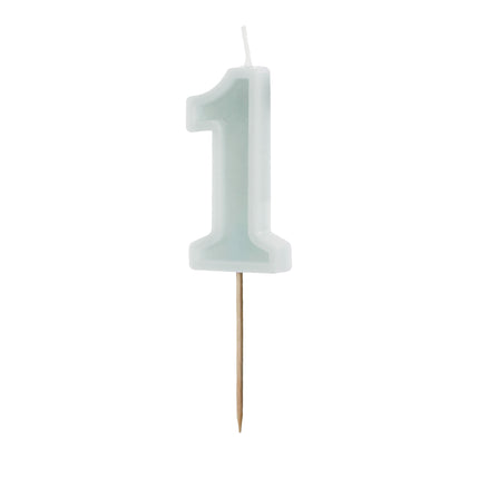 1 an Bougie verte 10cm