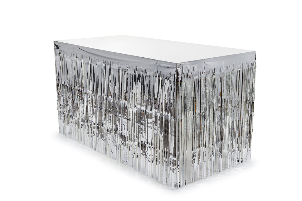 Plinthe de table argentée 300x80cm