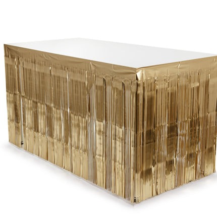 Jupe de table dorée 300x80cm