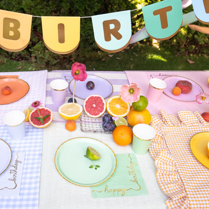 Serviettes de table Happy Birthday 33cm 12pcs