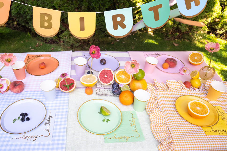 Serviettes de table Happy Birthday 33cm 12pcs