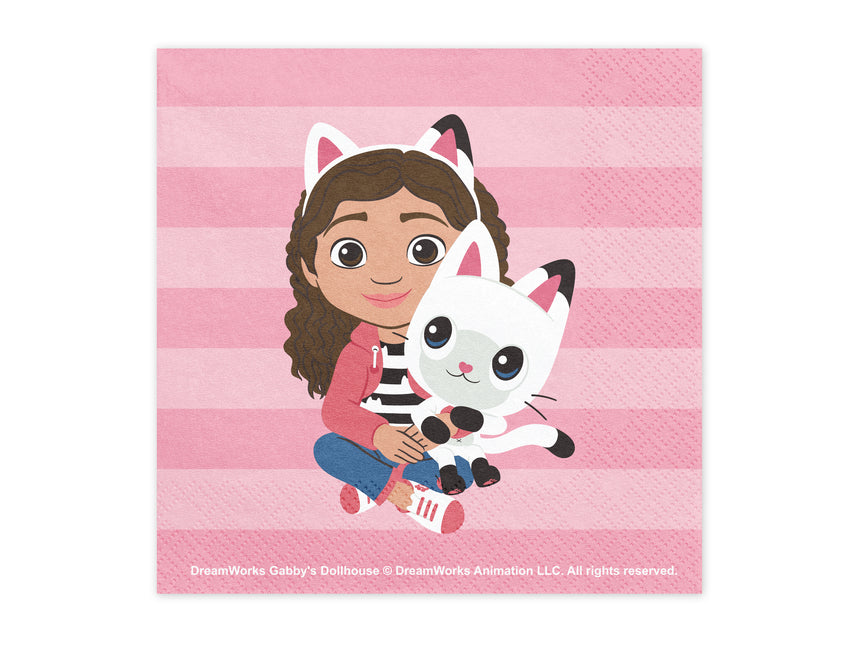 Serviettes de table Gabby's Dollhouse, 33 x 33