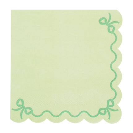 Noeud de serviettes vertes 33cm
