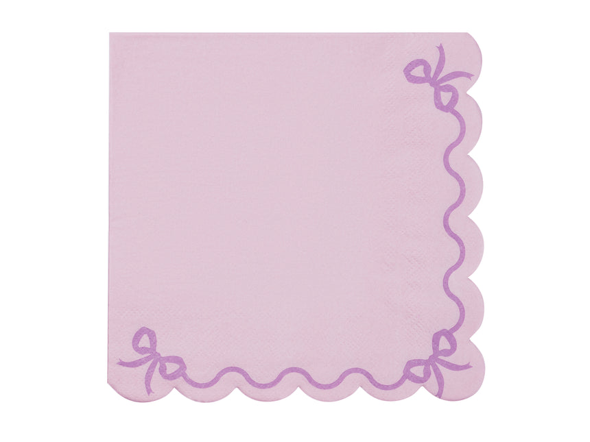 Lilas noeud de serviettes 33cm