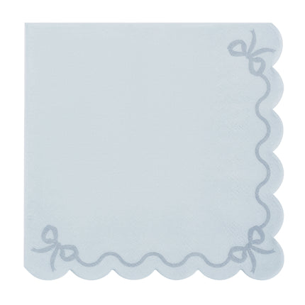 Noeud de serviettes bleu clair 16.5cm