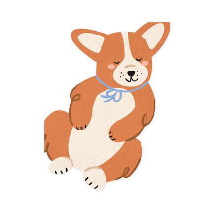 Serviettes de table Corgi 12pcs