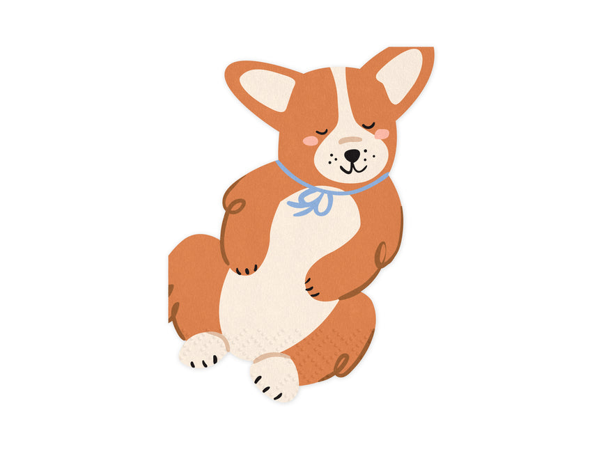 Serviettes de table Corgi 12pcs