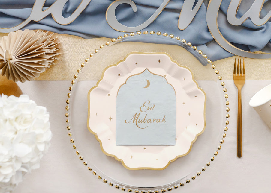 Serviettes de table Eid Mubarak 23cm 12pcs