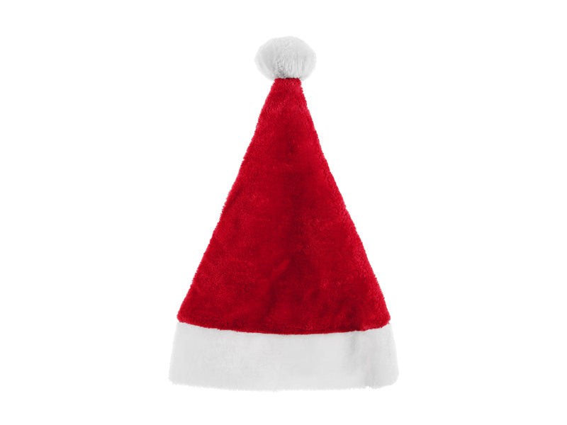 Bonnet de Père Noël Rouge Blanc 40cm