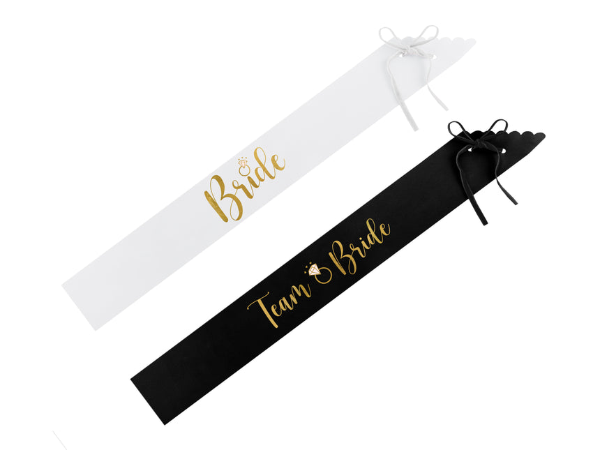 Ensemble d'accessoires de mariage noir et blanc