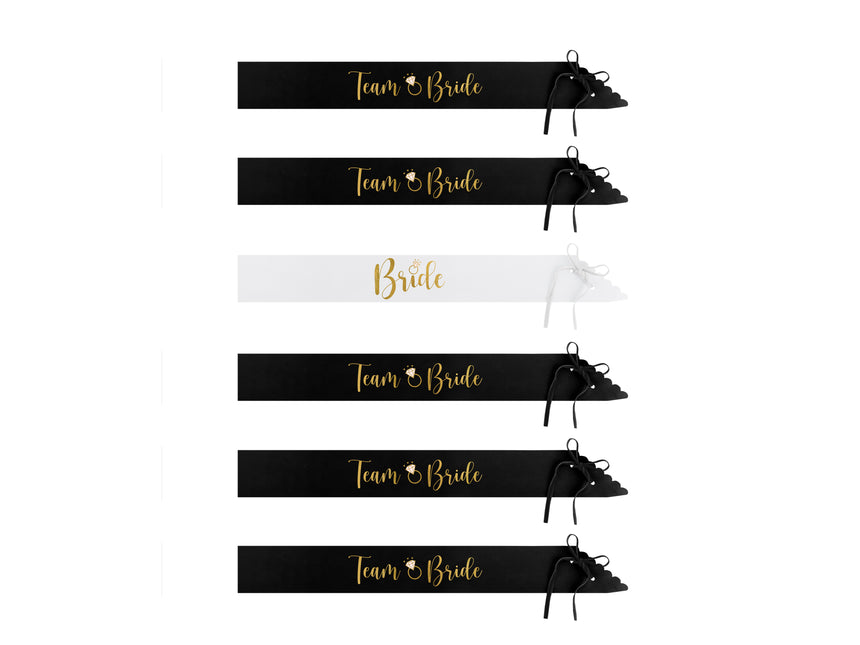 Ensemble d'accessoires de mariage noir et blanc