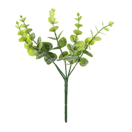Faux branche d'eucalyptus vert 27cm