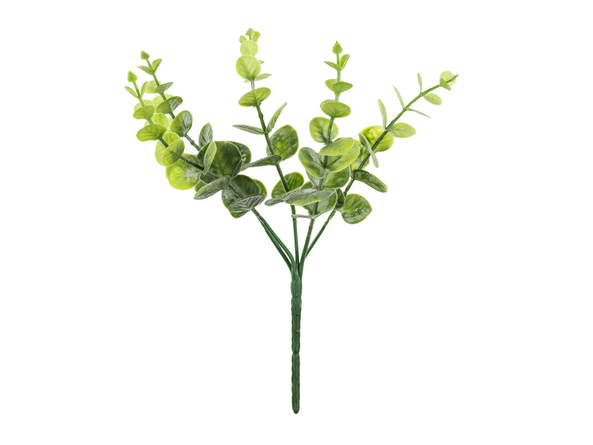 Faux branche d'eucalyptus vert 27cm