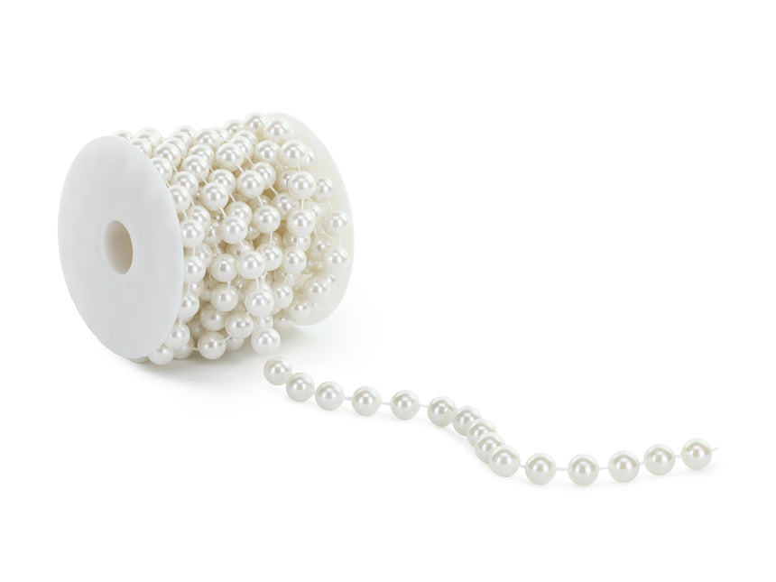 Ruban de perles blanches 5m