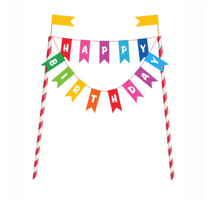 Décor de gâteau arc-en-ciel