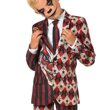 Costume de clown d'horreur pour garçons, 3 pièces
