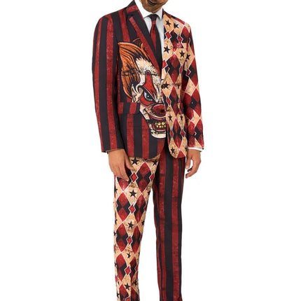 Costume de clown d'horreur pour homme, 3 pièces
