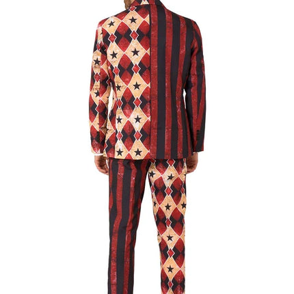 Costume de clown d'horreur pour homme, 3 pièces