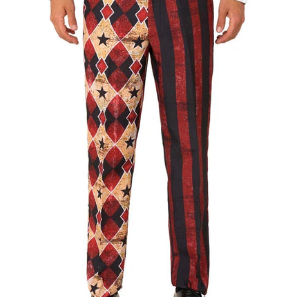 Costume de clown d'horreur pour homme, 3 pièces