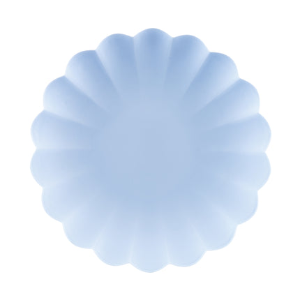 Assiettes bleu clair 22cm 4pcs