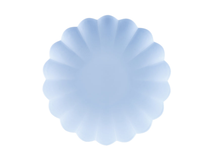 Assiettes bleu clair 22cm 4pcs