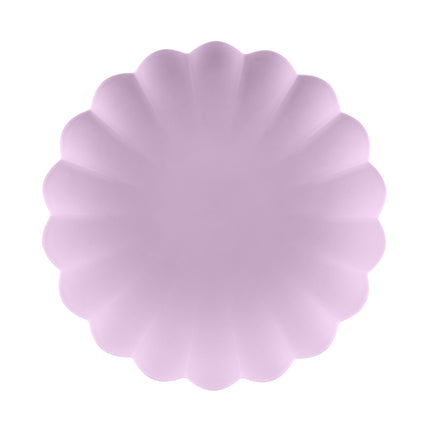 Assiettes mauves 22cm 4pcs