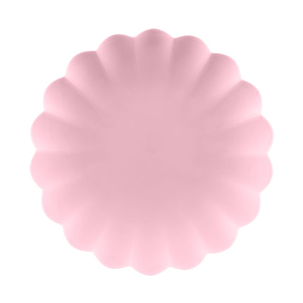 Assiettes roses 22cm 4pcs