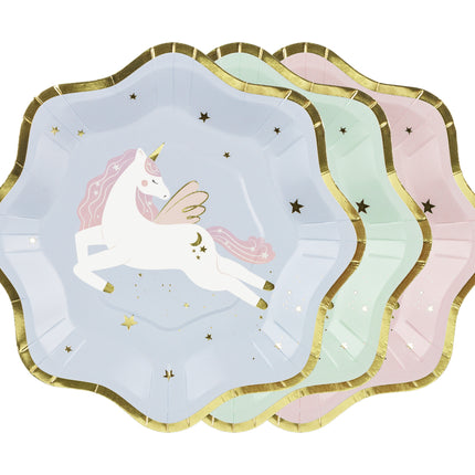 Assiettes Licorne 18cm 6pcs