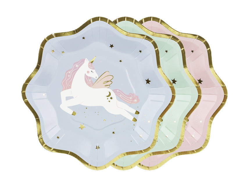 Assiettes Licorne 18cm 6pcs