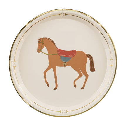 Assiettes Cheval 23cm 6pcs