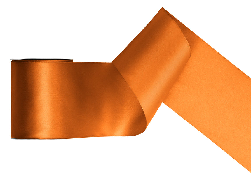 Ruban orange satiné 25m
