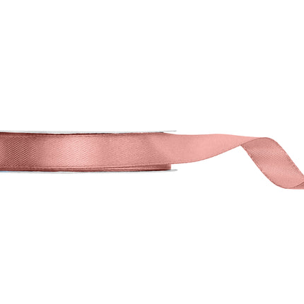 Ruban rose 12Mm Satin Dusty 25m